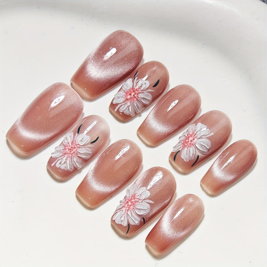 124 Handmade Press on Nails 10pcs