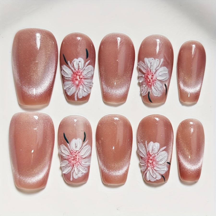 124 Handmade Press on Nails 10pcs