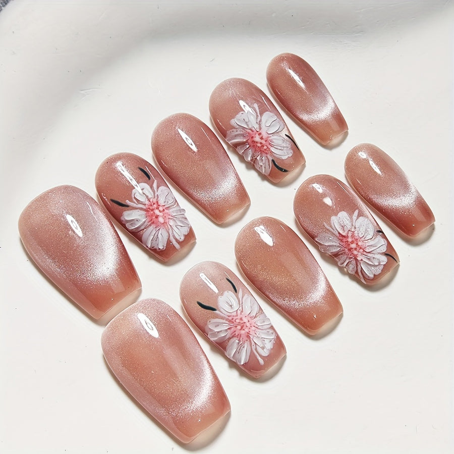 124 Handmade Press on Nails 10pcs