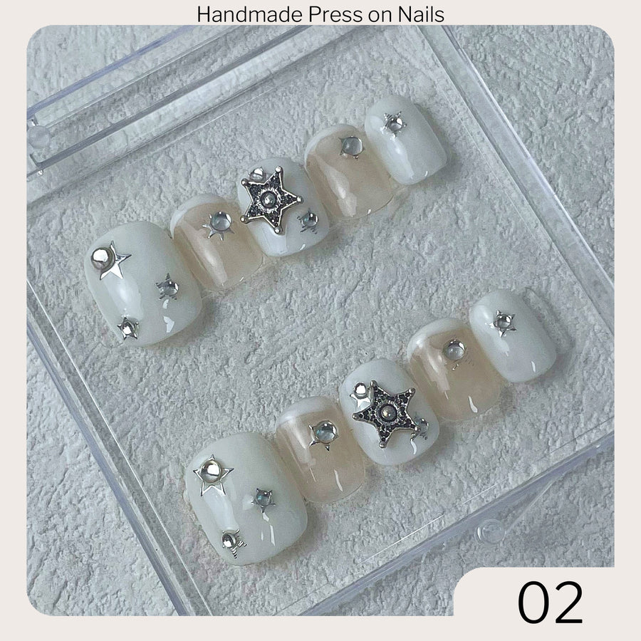 02 Handmade Press on Nails 10pcs