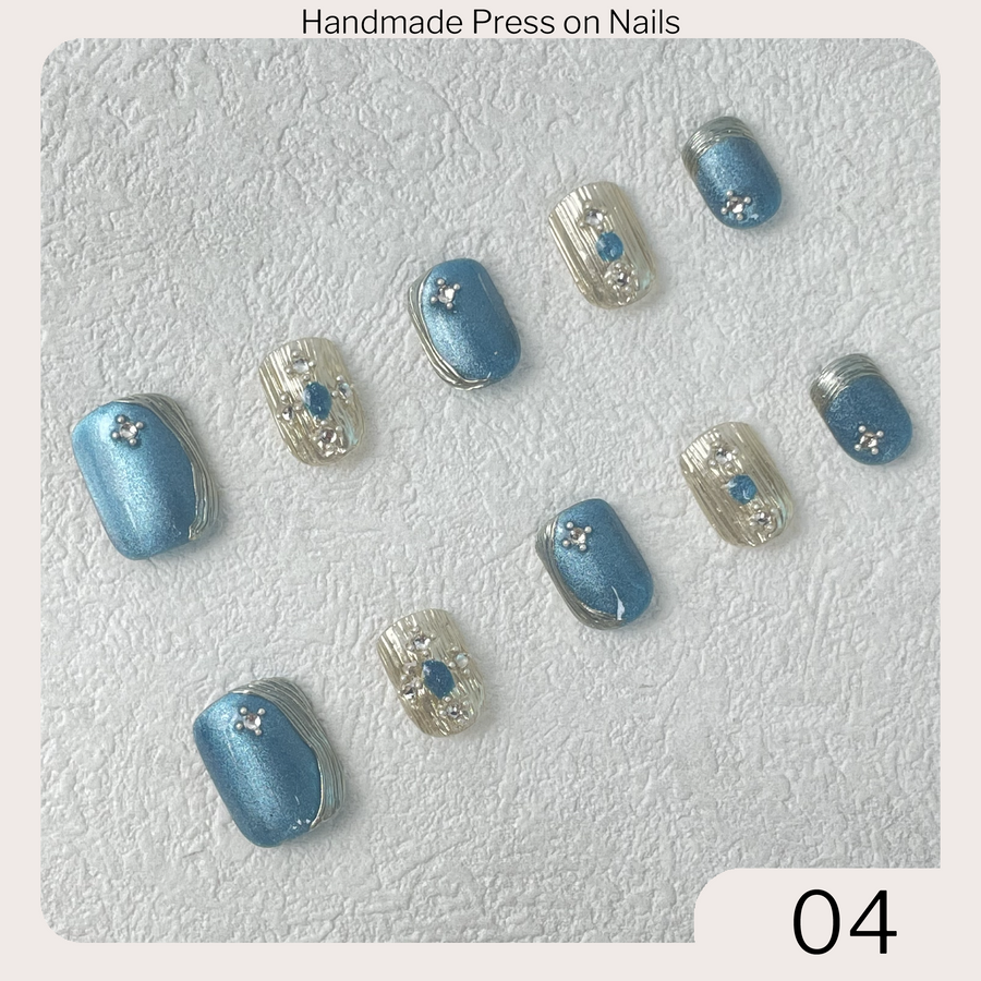 04 Handmade Press on Nails 10pcs