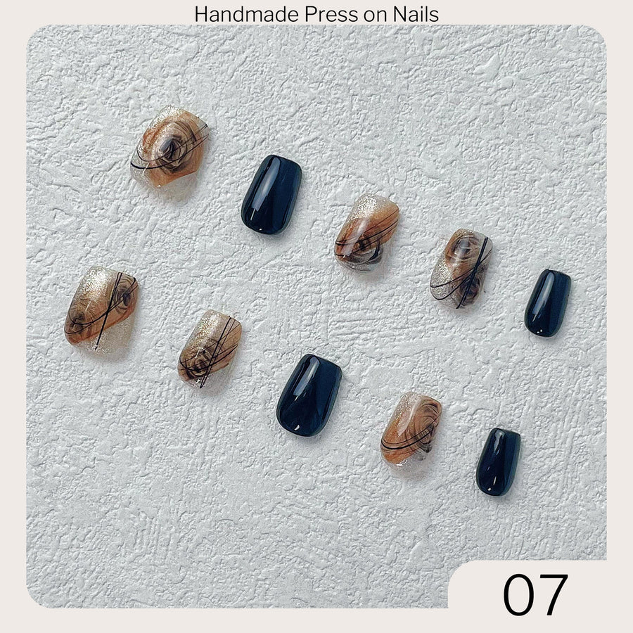 07 Handmade Press on Nails 10pcs