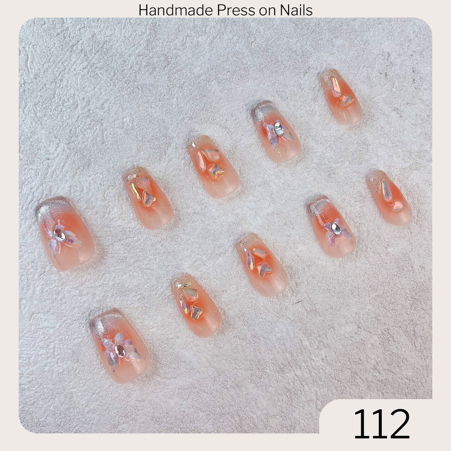 112 Handmade Press on Nails 10pcs