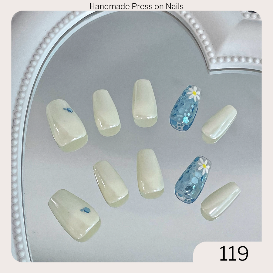 119 Handmade Press on Nails 10pcs