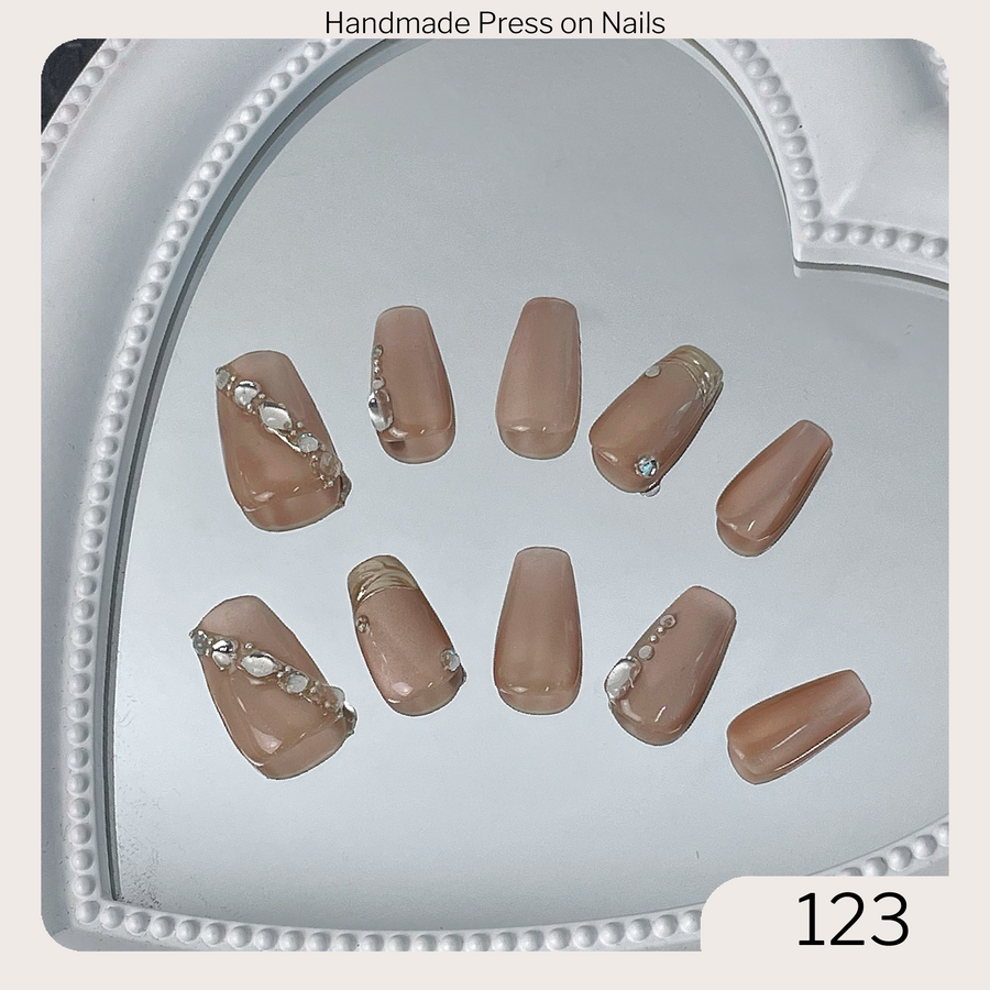 123 Handmade Press on Nails 10pcs