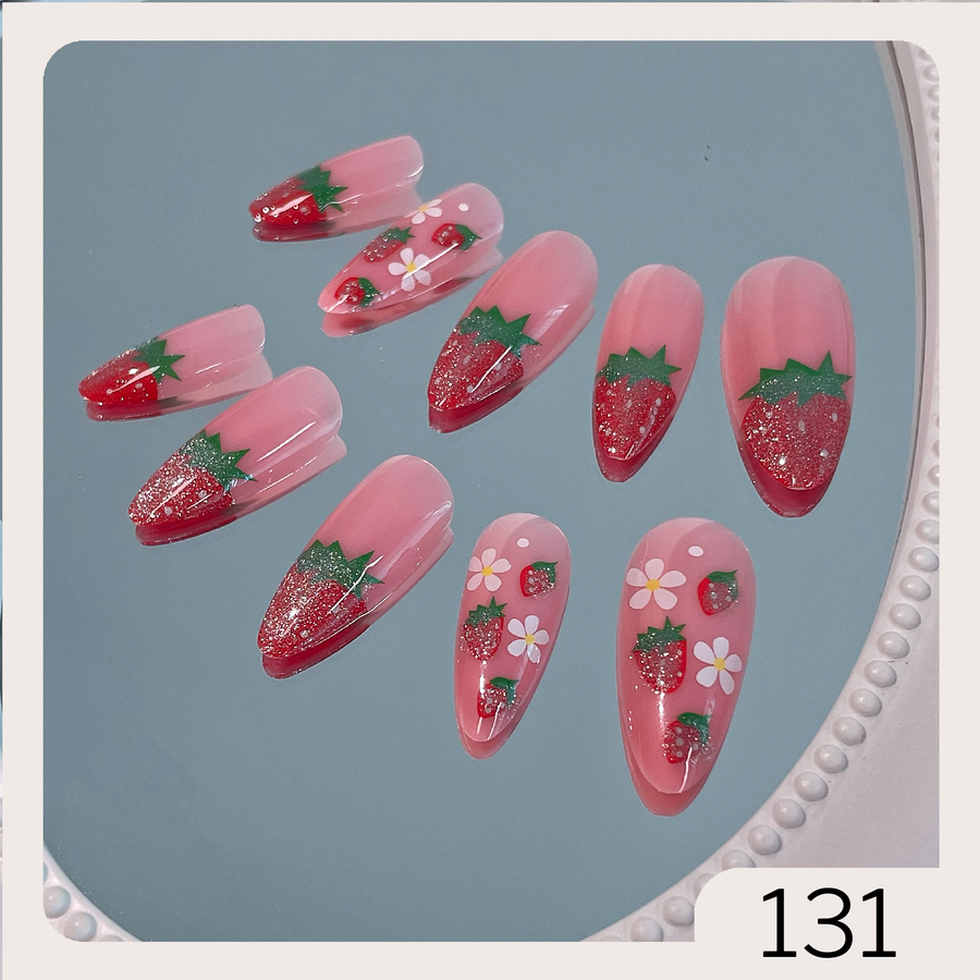 [131]24Pcs Press on Nails & Tool Kit