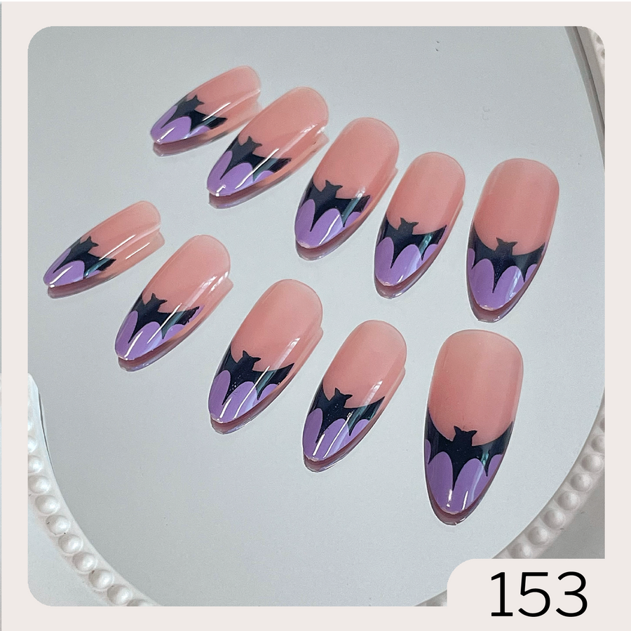 [153]24Pcs Press on Nails & Tool Kit