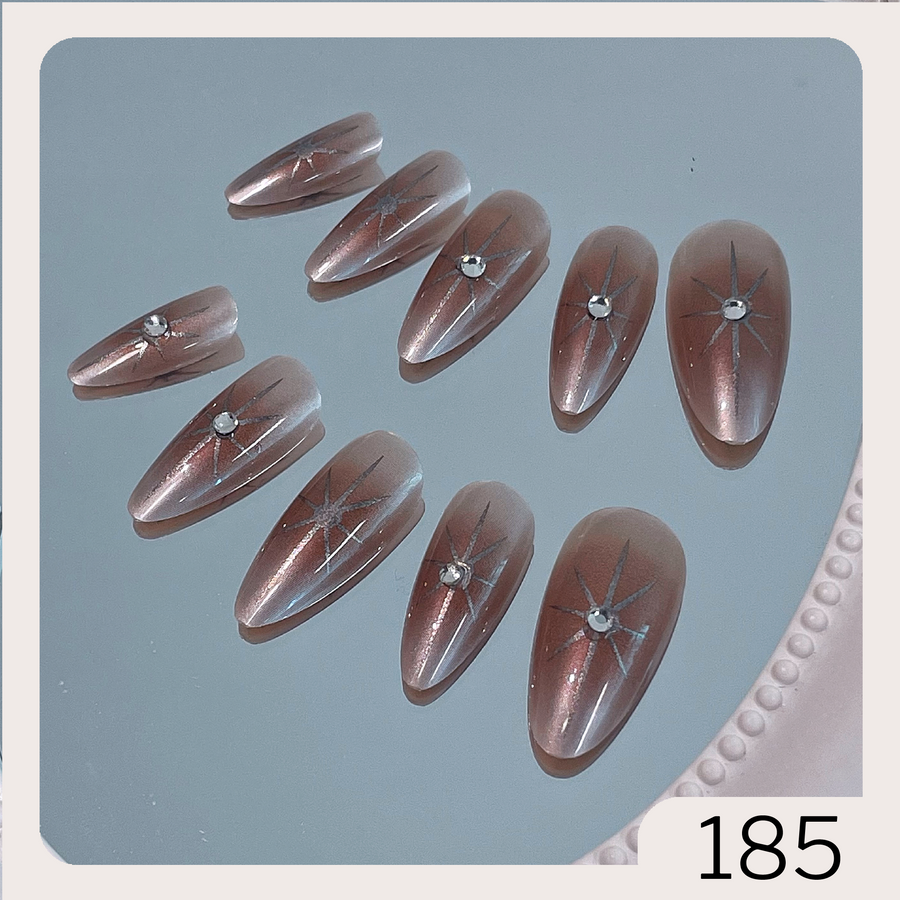 [185]24Pcs Press on Nails & Tool Kit