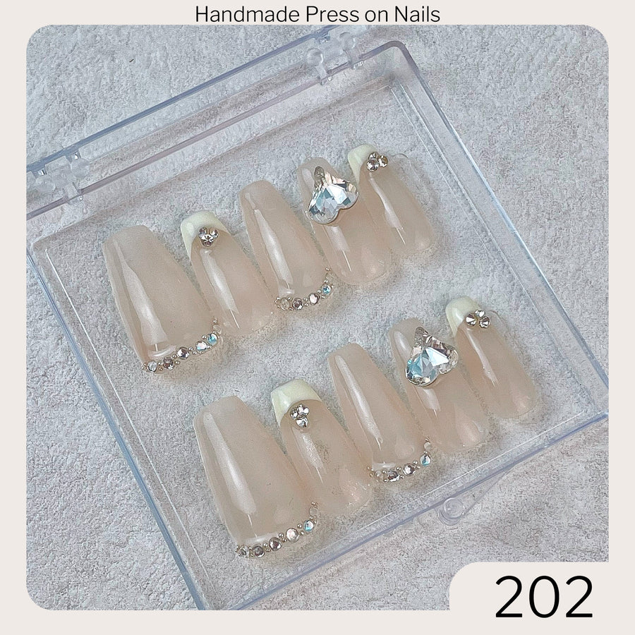 202 Handmade Press on Nails 10pcs