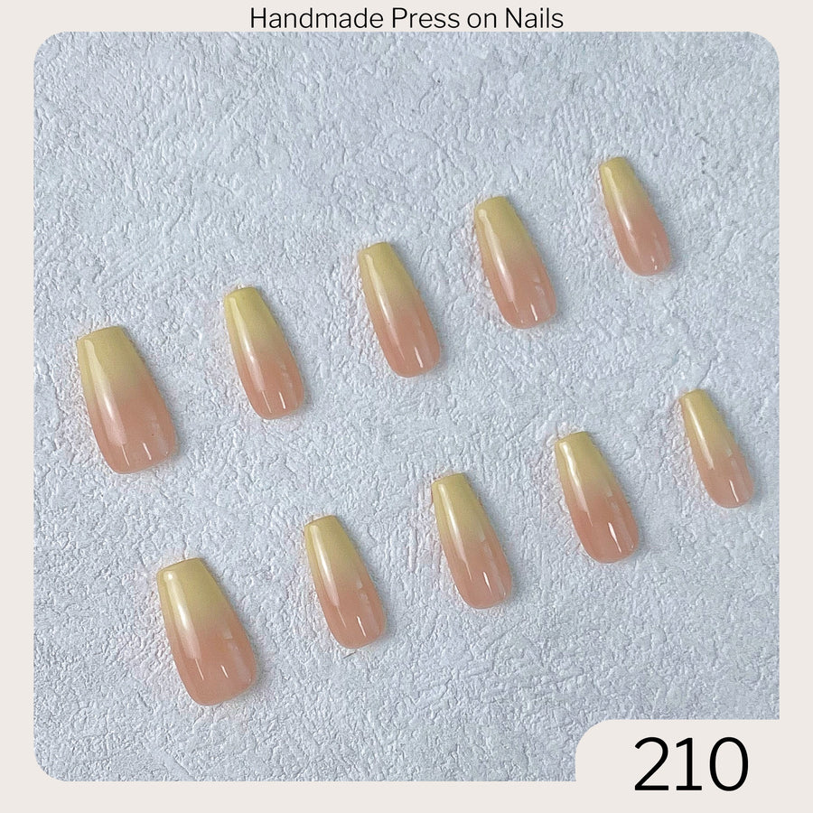 210 Handmade Press on Nails 10pcs