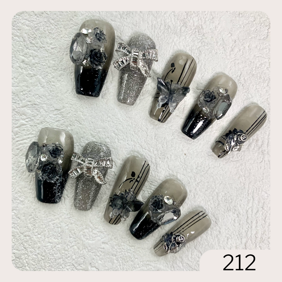 212 Handmade Press on Nails 10pcs