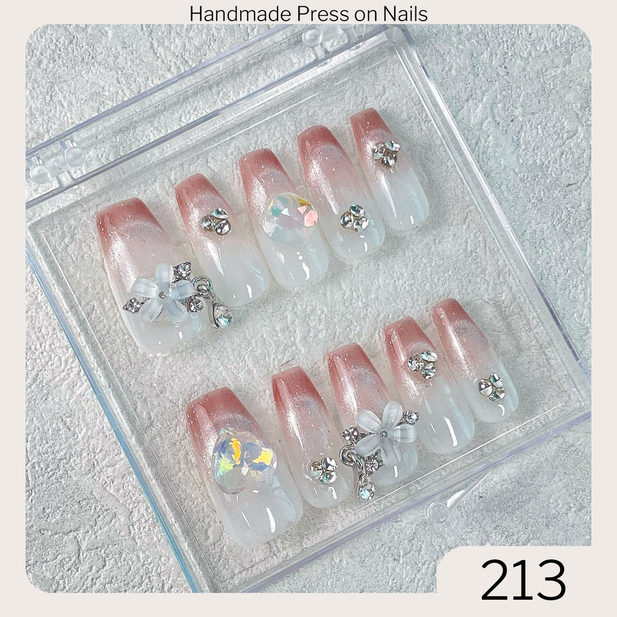 213 Handmade Press on Nails 10pcs