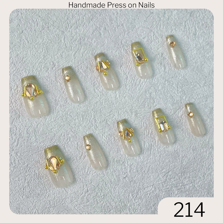 214 Handmade Press on Nails 10pcs