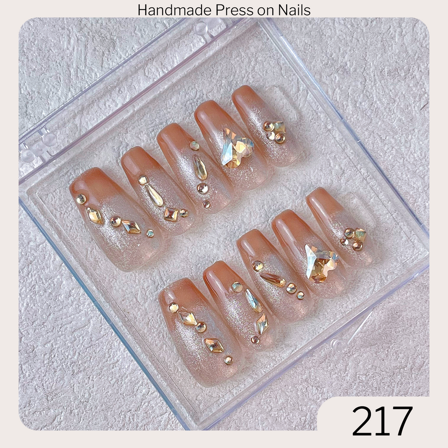 217 Handmade Press on Nails 10pcs