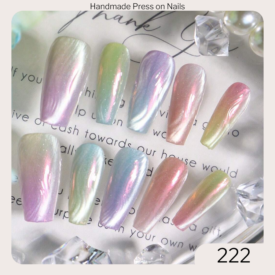 222 Handmade Press on Nails 10pcs