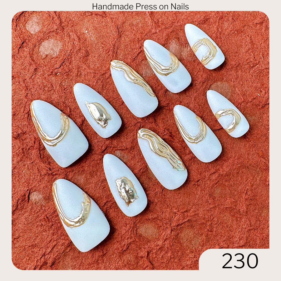 230 Handmade Press on Nails 10pcs