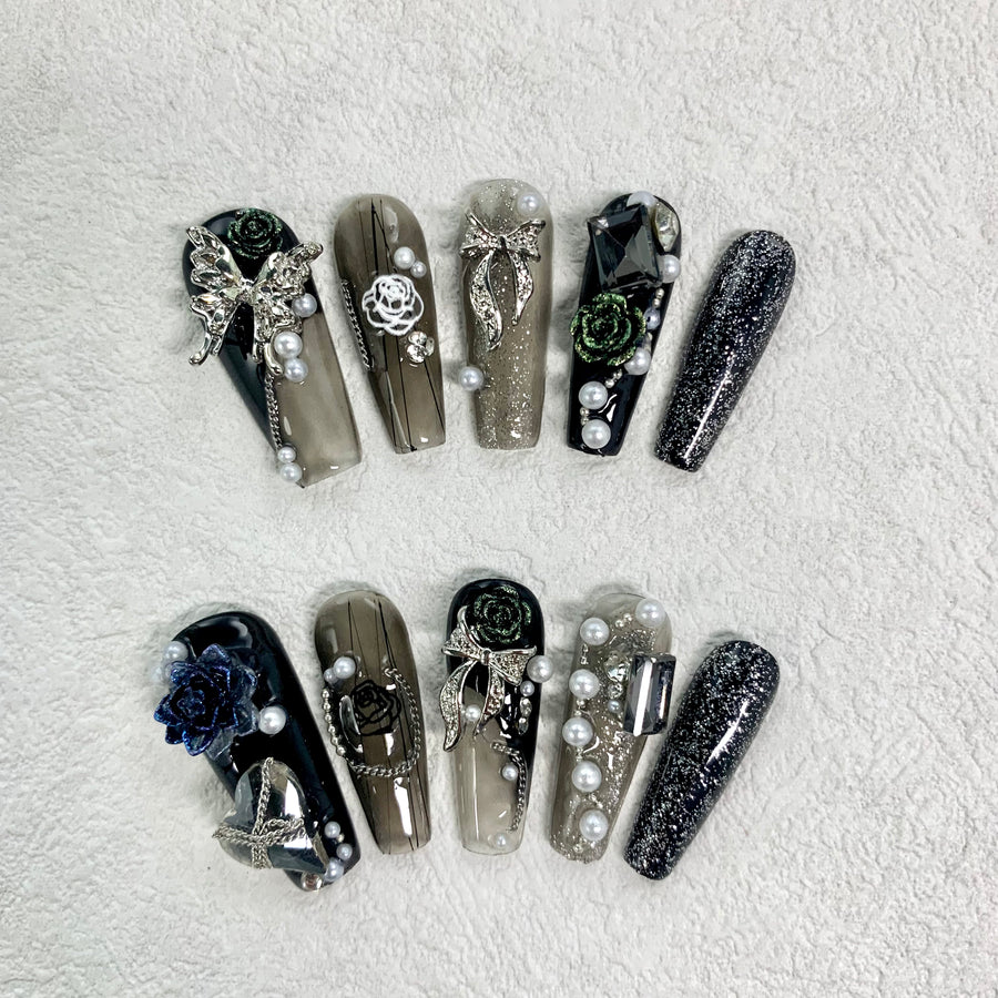 301 Handmade Press on Nails 10pcs