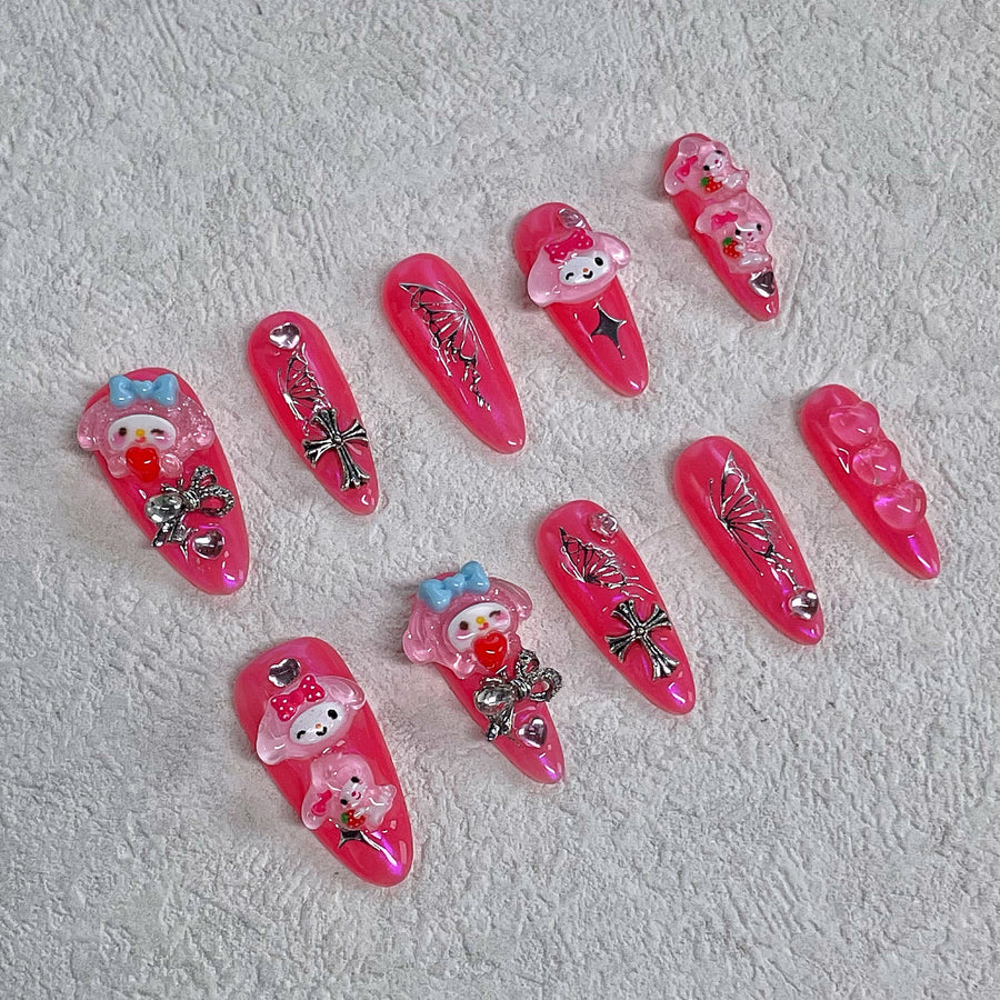 811 Handmade Press on Nails 10pcs