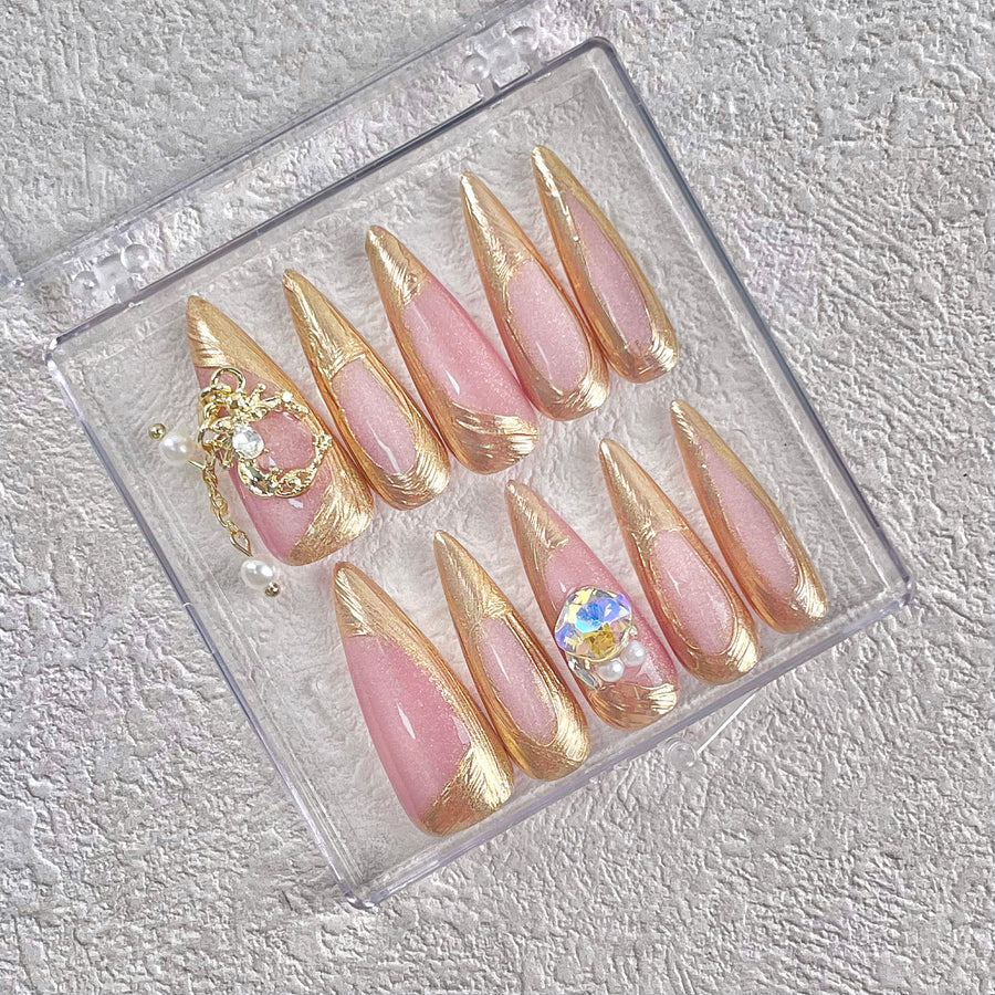 839 Handmade Press on Nails 10pcs