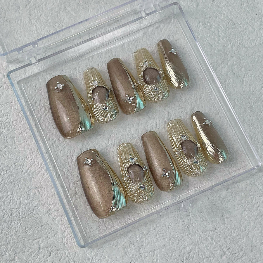 208 Handmade Press on Nails 10pcs