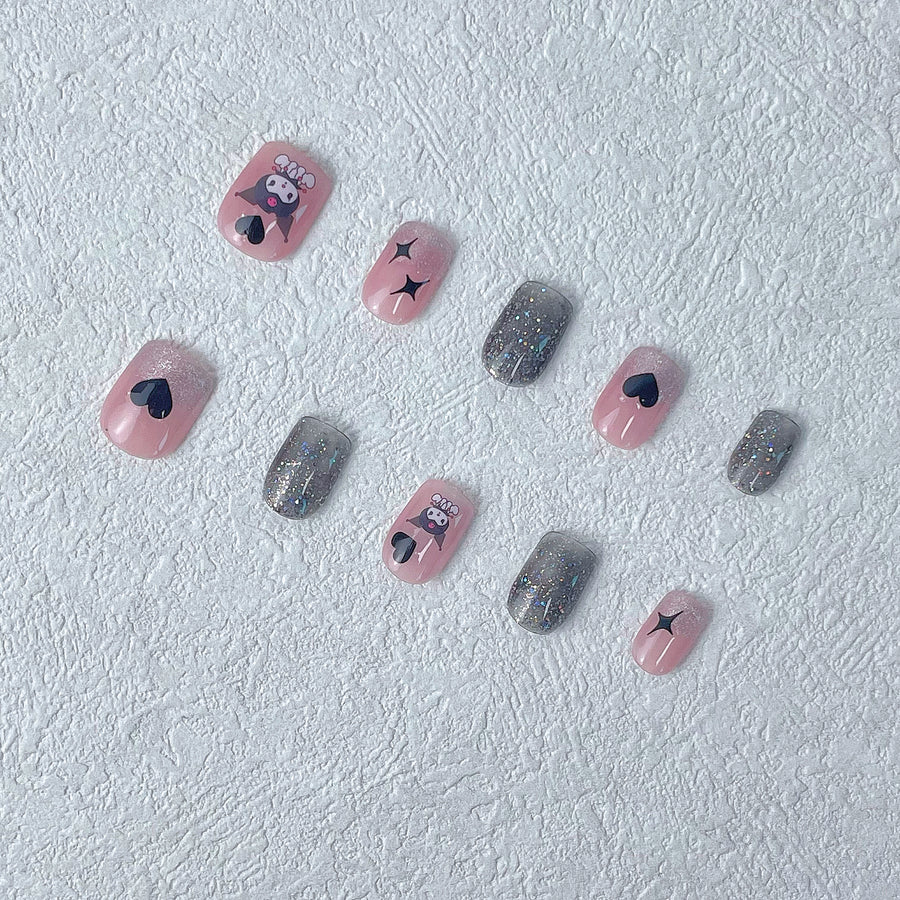 08 Handmade Press on Nails 10pcs