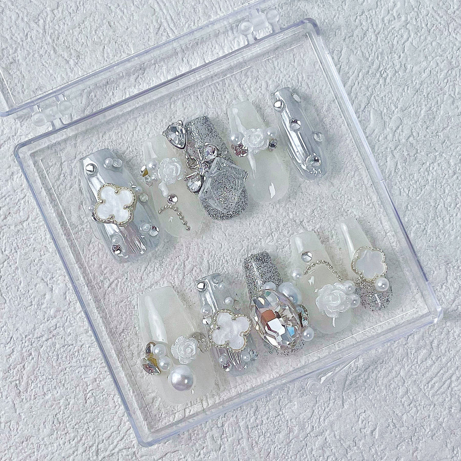 206 Handmade Press on Nails 10pcs