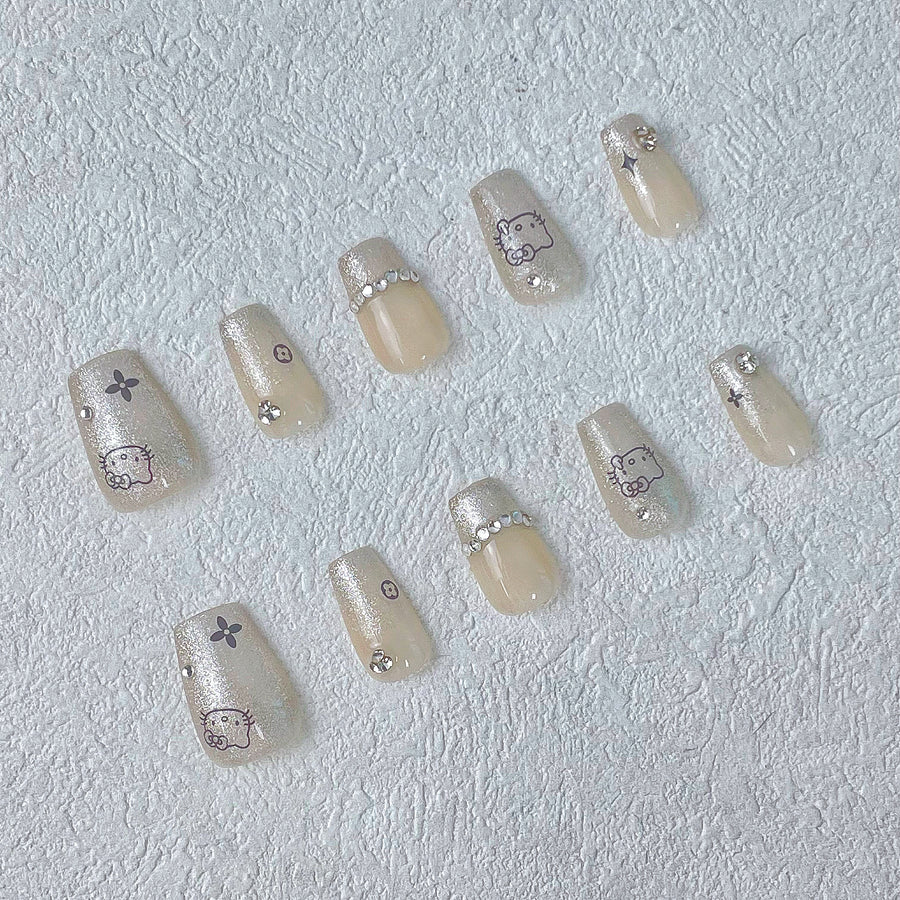 111 Handmade Press on Nails 10pcs