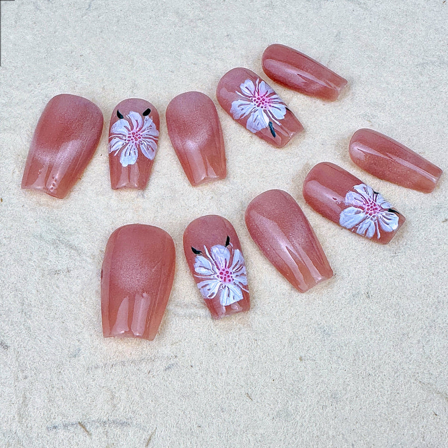 124 Handmade Press on Nails 10pcs