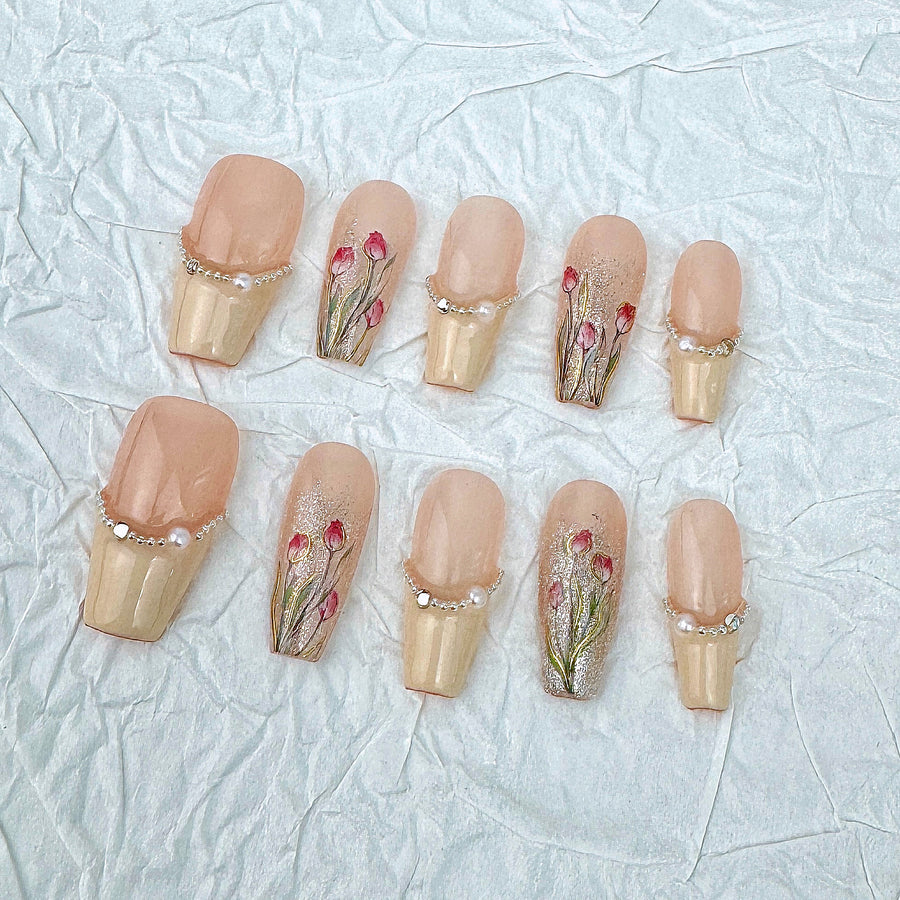 227 Handmade Press on Nails 10pcs