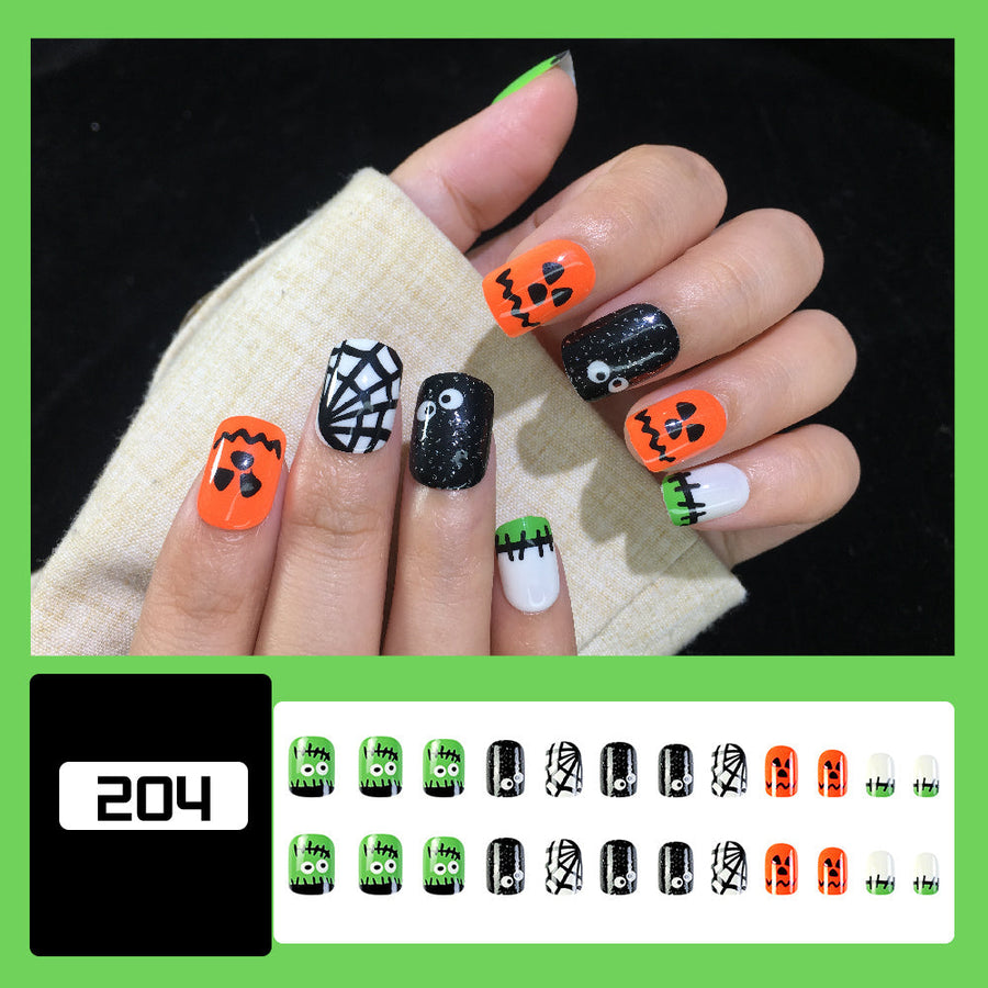 [204]24Pcs Press on Nails & Tool Kit Halloween Nail