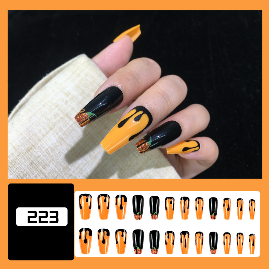 [223]24Pcs Press on Nails & Tool Kit