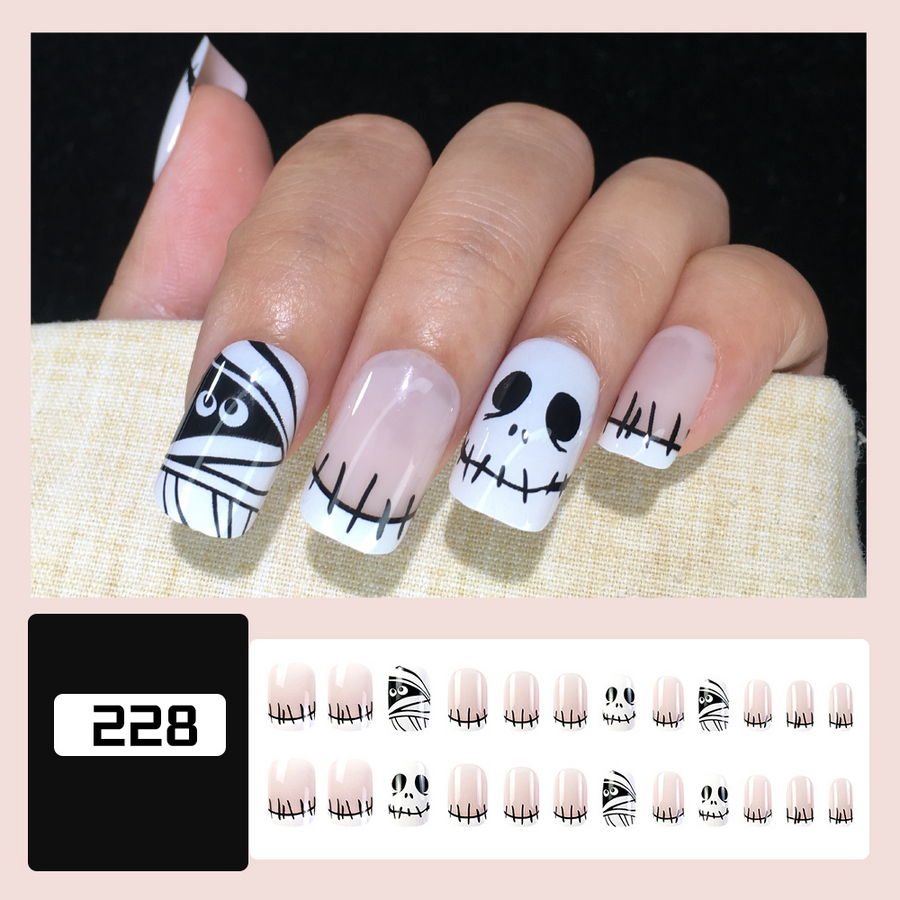 [228]24Pcs Press on Nails & Tool Kit