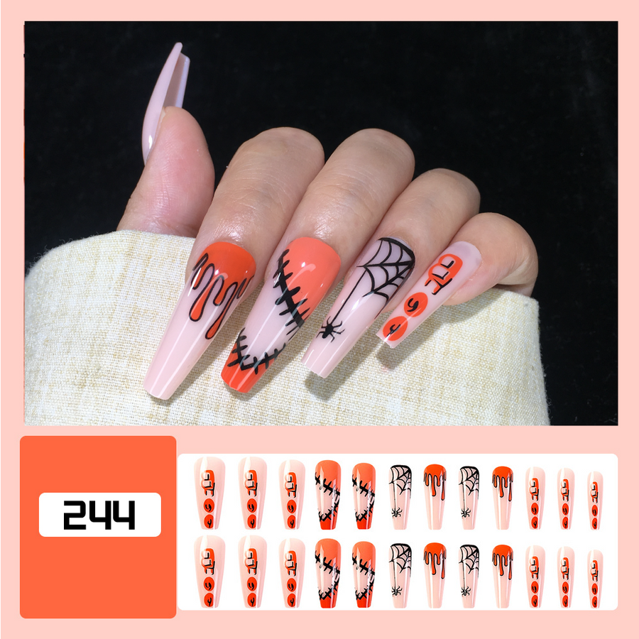 [244]24Pcs Press on Nails & Tool Kit